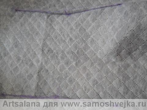 застрочить вытачки на спинке