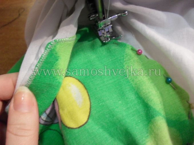 пришить зигзагом заплатку
