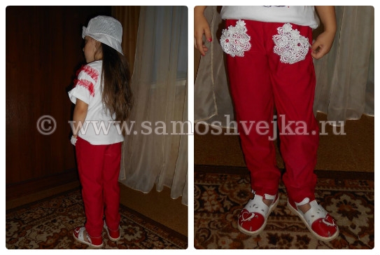 брюки для девочки 5-6 лет