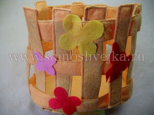 корзина из фетра