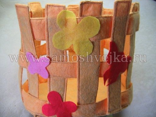 корзина из фетра своими руками