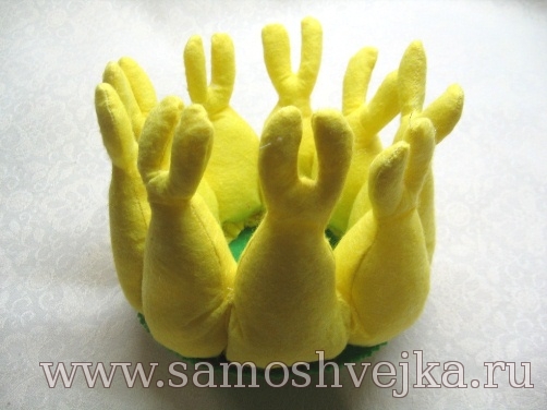 склеить части корзины