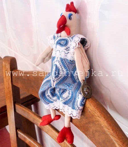 тильда петух из ткани
