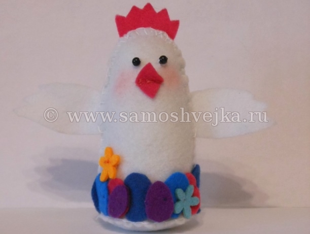 пасхальная курочка из фетра