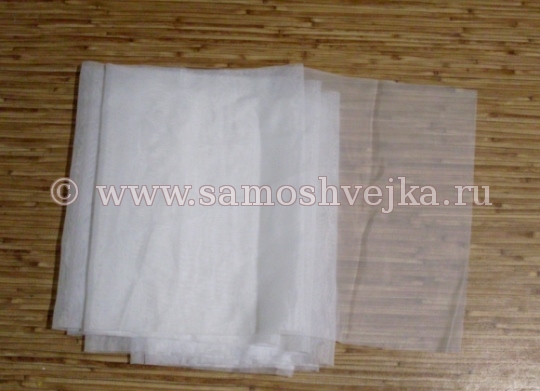 заготовка оборки из вуали