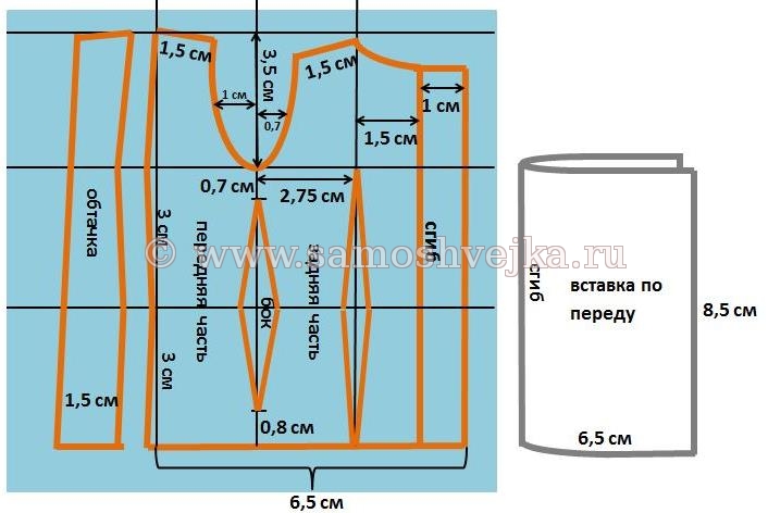 выкройка лифа платья