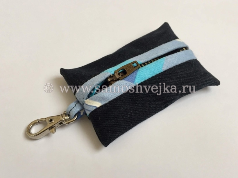 ключница из джинсов