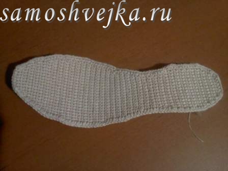 вязаные босоножки