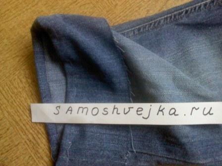 из брюк сделать капри