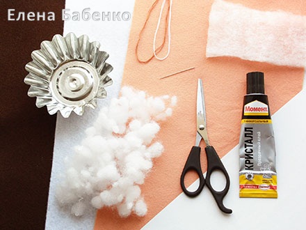 пирожное из фетра