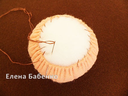 игольница пирожное из фетра