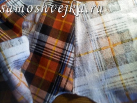 стачивание плечевых срезов