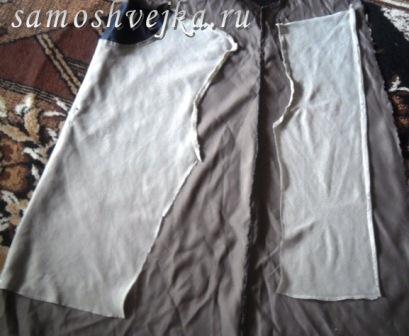 раскрой подкладки куртки