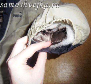 пришить подкладку к рукавам