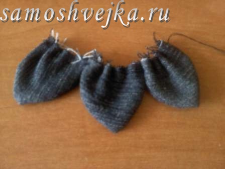 цветок из джинсовой ткани сшить