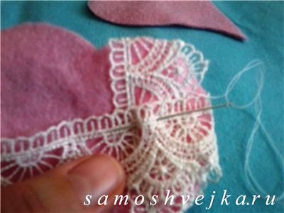 сердечко из фетра