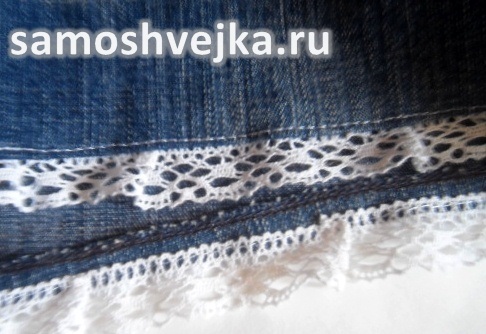 как сшить шорты из старых джинсов